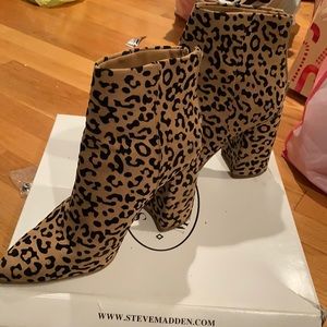 Steve Madden Leopard Print Booties